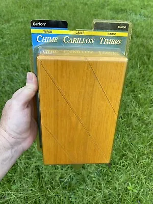 Vintage Nos Sealed Carlon Dh600 Wood Box Single Or 2 Door Chime Doorbell • $29.99