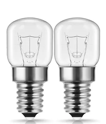 UNIVERSAL 2 Pack 15W Fridge Freezer Oven Appliance Light Bulb 240V SES E14 Lamp • £3.49