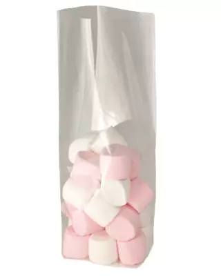 CELLOPHANE SWEET BAGS CANDY CLEAR CELLO DISPLAY 3.5  X 2.5  X 10  - FOOD SAFE • £1.25