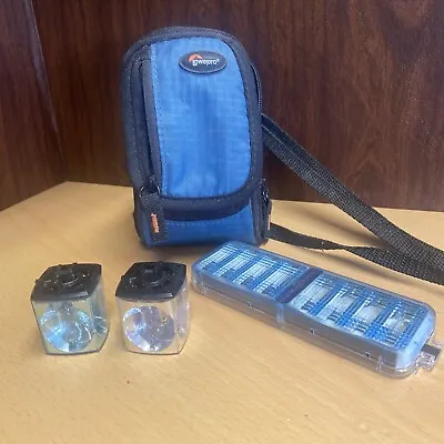 Vintage Camera Case And 2 Flash Lowe Pro Magic Cube And Flip Flash • $3.99