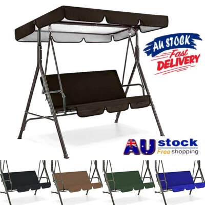 $21.83 • Buy Waterproof Replacement Swing Seat Cover Garden Yard Chair Cushion 2/3 Seater AU