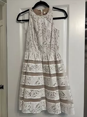 Aidan Mattox Dress Size 0 White Lace • $35