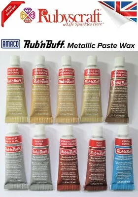 £9.99 • Buy Rub N Buff Original Metallic Gilding Wax Permanent Wooden Frame Paste Cream 15ml