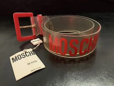 RARE! Vintage Moschino Clear Belt • $150