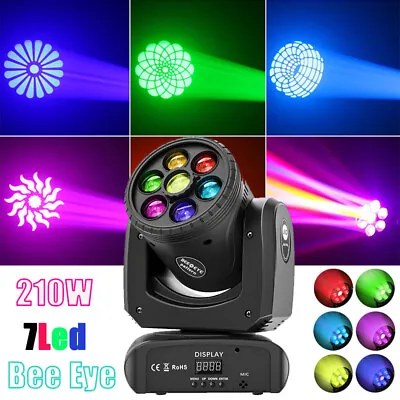 210W Bee Eye Stage Lighting Moving Head Light Beam Gobo RGBW Disco Party DJ Lamp • $123.19