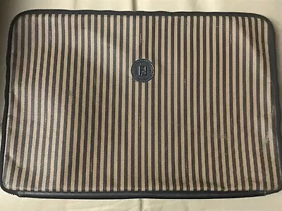 Fendi Clutch Bag Large Laptop Case Vtg Rare Leather Interior Exc. • $269.99