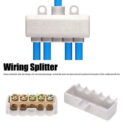 Terminal Block High‑Power Main Splitter Industrial Connector For Switch Wiring • £8.76