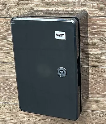 Weatherproof IP65 Lockable ABS Enclosure With Metal Base Plate Black Wall Box • £56