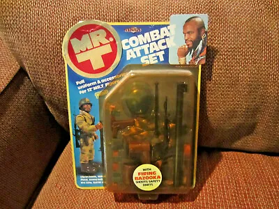 Galoob 1983 Combat Attack Set Mr. T Full Uniform 12-inch Figure MOC • $199