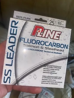 P-Line #SSFL100-25 Fluorocarbon Salmon & Steelhead. 25 Lb Test 100 Yds • $19.95