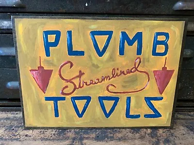 Plomb Tools Hand Painted Logo Sign- Store Reproduction Display • $10