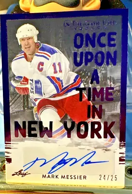 2023 Leaf ITGU Hockey Once Upon A Time In New York Auto Mark Messier 24/25 • $25