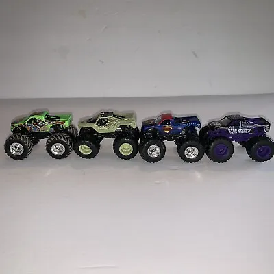 Hot Wheels Monster Jam Trucks Lot Of 4 Various Conditions See Pics Hw7 • $19.18
