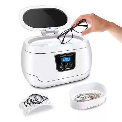 Ultrasonic Cleaner Professional Ultrasonic Jewelry Cleaner 20 Ounces(600ML) Wit • $39.99