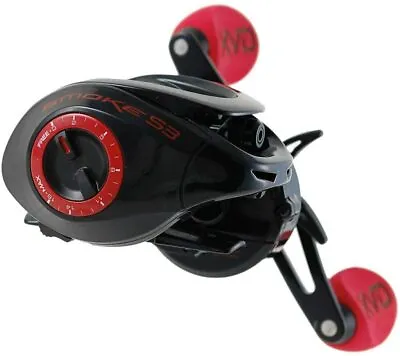 Quantum PT KVD Smoke S3 SKVD101SPT Left-Handed 9 BB Baitcasting Reel 6.1:1 New • $5.50