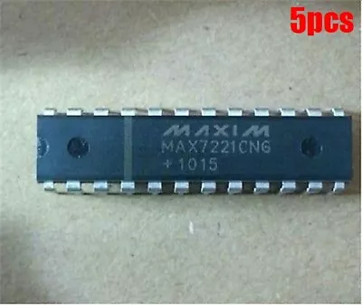 5Pcs 24-Dip Drvr Dsply Led 8Dig MAX7221CNG MAX7221 Maxim New Ic Sn • $4.37