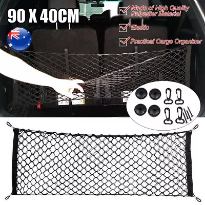 Large 90x40cm Car Net Storage Rear Boot Tidy Mesh Organizer Cargo Trunk Luggage • $16.99