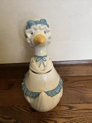 Vintage Ceramic METLOX California USA Mother Goose Cookie Jar Hand Painted 14’’ • $55