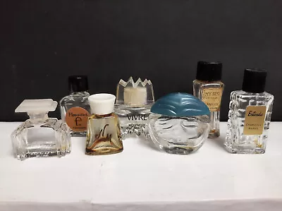 Lot Of 7 MICRO Mini Vintage Miniature Perfume Sample Bottles Empty • $19.95