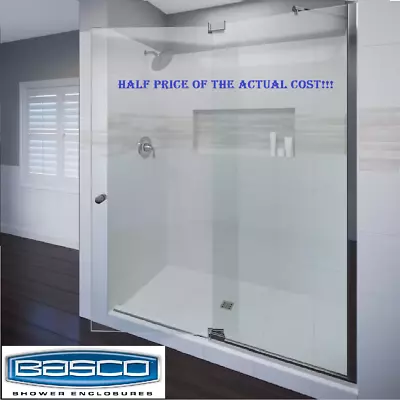 Basco Shower FRAMELESS SOFT CLOSE PIVOT GLASS DOOR 54-1/16 In To 60  Wide X 76  • $550