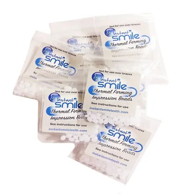 8 Packages Of Instant Smile Billy Bob Replacement Thermal Adhesive Fitting Beads • $9.99