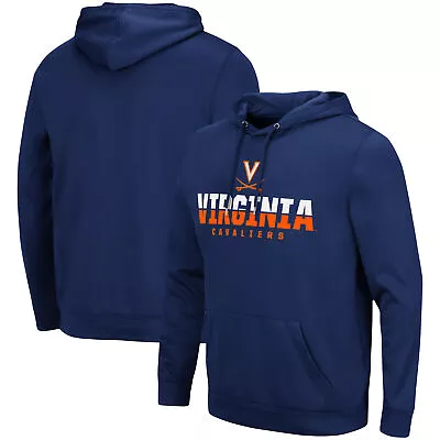 Men's Colosseum Navy Virginia Cavaliers Lantern Pullover Hoodie • $59.99