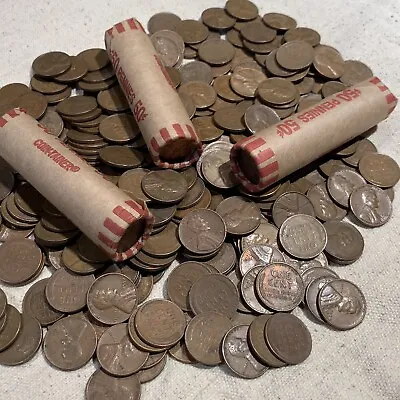 (3) Rolls Of 1950's Lincoln Wheat Cents • $14.99