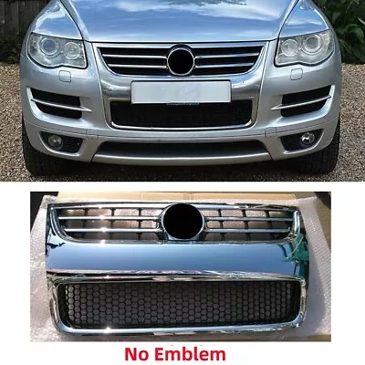 Fit For 2008-2010 VW Touareg 7P Front Bumper Center Grille Grill Radiator Chrome • $174.99