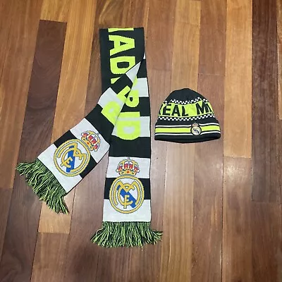 Real Madrid Soccer Futbol Winter Hat Beanie And Scarf Set One Size Fits Most • $13.45