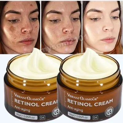 £12.95 • Buy 2x Retinol Cream Face Anti Aging Serum Remove Wrinkle Melasma Acne Dark Spots UK