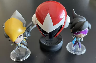 $6.95 • Buy 3x Videogame Figurines Overwatch & Megaman