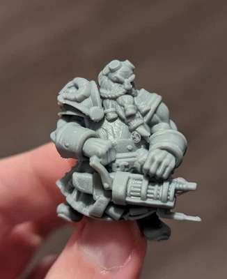 £6 • Buy 32mm 3d Printed Miniatures, Dungeon And Dragons, TTRPG, Warrior Dwarf With Gun