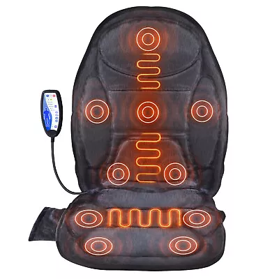 VEVOR Massage Seat Cushion With Heat 10 Vibration Motor Seat Massage Pad 5 Modes • $49.99