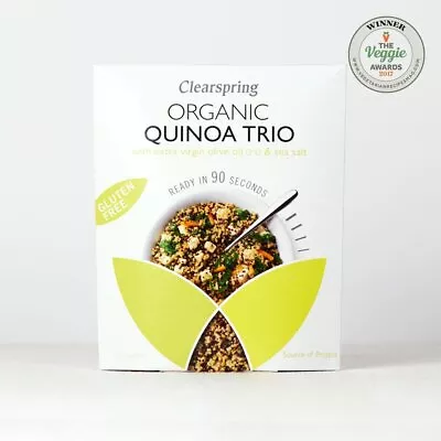 Clearspring Organic Gluten Free 90sec Quinoa Trio • £3.89