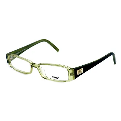 Fendi Eyeglasses Womens Clear Green Frames Rectangle 50 14 135 F891 315 • $29.95
