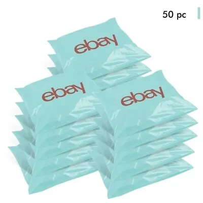 50x EBay Branded Packaging Self Seal Plastic Mailing Bags 345mm X 250mm X 40mm • £8.25