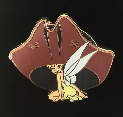 £28.96 • Buy Disney Soda Fountain LE 300 Tinker Bell Under Captain Jack Sparrow's Hat Pin