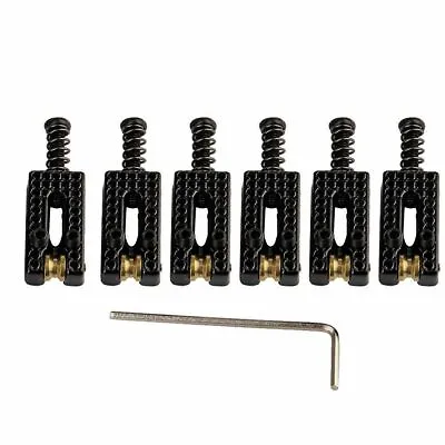 6*Replacement Metal Saddles Roller Bridge Tremolo Wrench For Fender Strat Guitar • $14.78