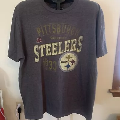 Pittsburgh Steelers “Steel Curtain” NFL Team Apparel Men’s T Shirt XL • $11