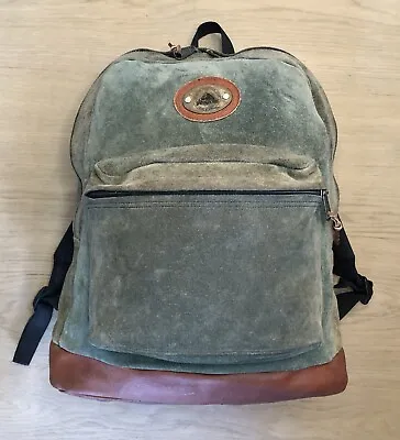 Vintage JanSport All Leather Suede Backpack Day Pack MADE USA Rare • $195