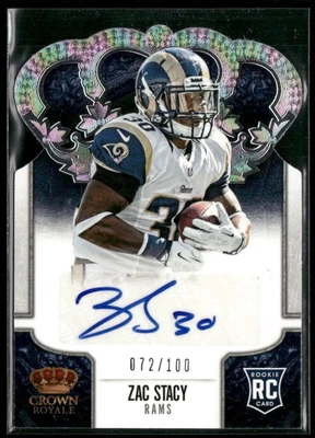 $4.99 • Buy Zac Stacy 2013 Panini Crown Royale RC Auto /100 #199 Los Angeles Rams