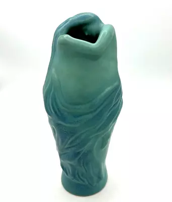 Vintage Van Briggle Art Nouveau Lorelei Turquoise Matte Vase AA Mark • $480