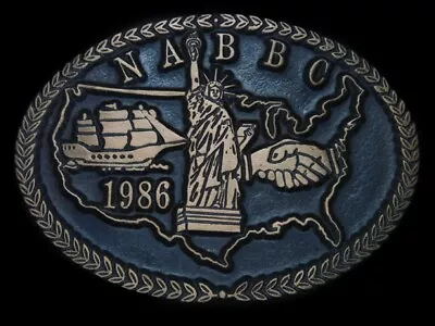 Tf13102 1986 **nat'l Assoc. Of Belt Buckle Collectors** Solid Bronze Buckle • $23