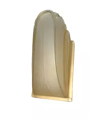Antique Art Deco Amber Glass Slip Shade • $78
