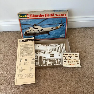 $0.99 • Buy 1983 Revell Sikorsky Sh-3a Sea King Helicopter Model Kit 4427 1:72 Cmplt Mt