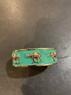 MMA CN Metropolitan Museum Of Art Enamel Elephan Bangle Bracelet • $49.99