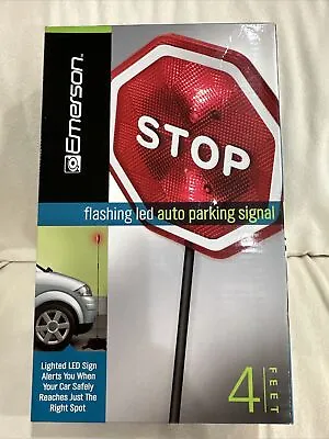 $14.95 • Buy Garage Stop Sign 4ft Flashing Emerson LED Auto Parking Signal Light Safety Home