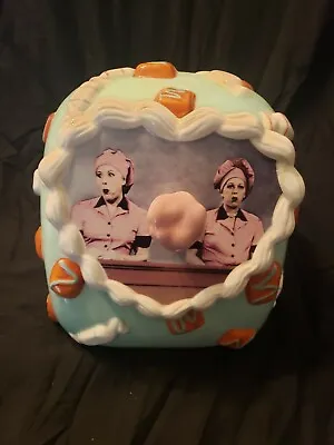 Vintage MCM  I Love Lucy   Cookie Jar With Candy Factory Scene RARE HTF • $179