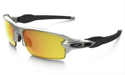 Oakley Flak 2.0 OO 9295-02 Black Silver / Fire Iridium Sunglasses OO9295 • $107.99