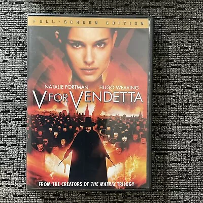 V For Vendetta DVD (Full Screen Edition) Natalie Portman • $2.10